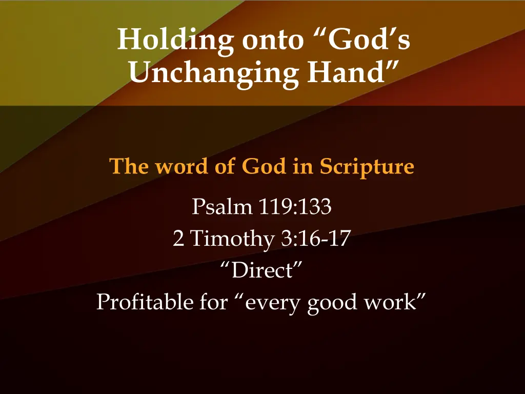 holding onto god s unchanging hand 2