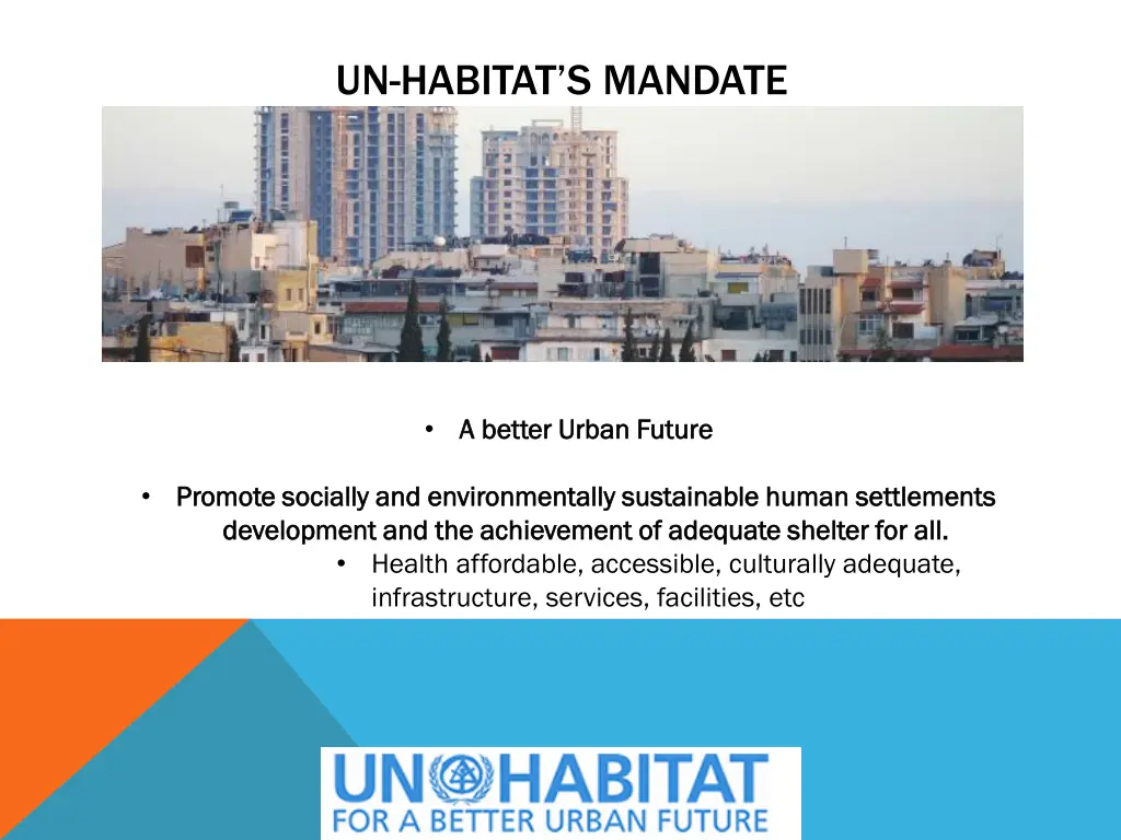 un habitat s mandate