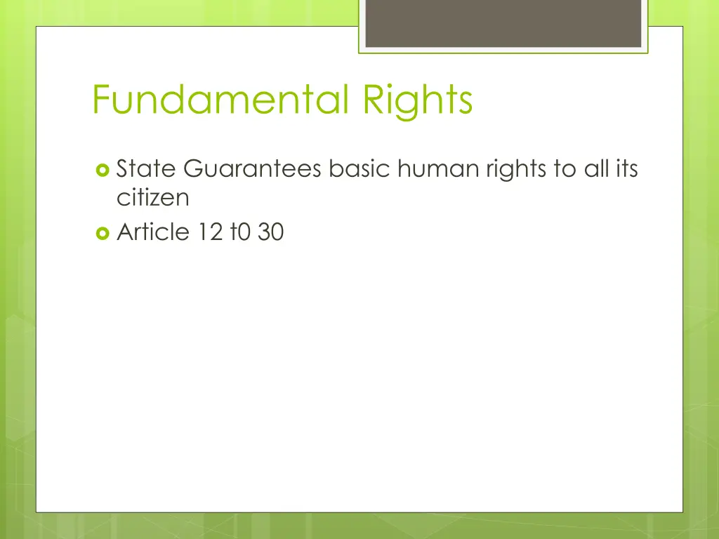 fundamental rights