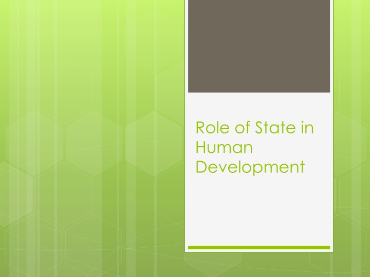 role of state in human development