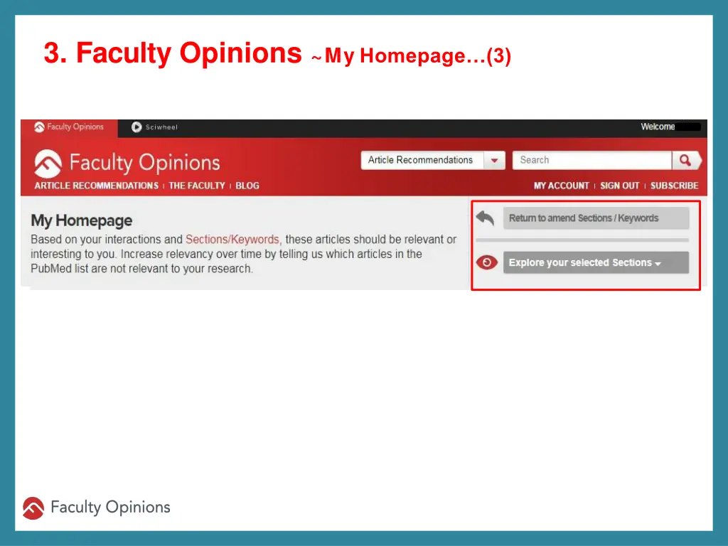 3 faculty opinions my homepage 3