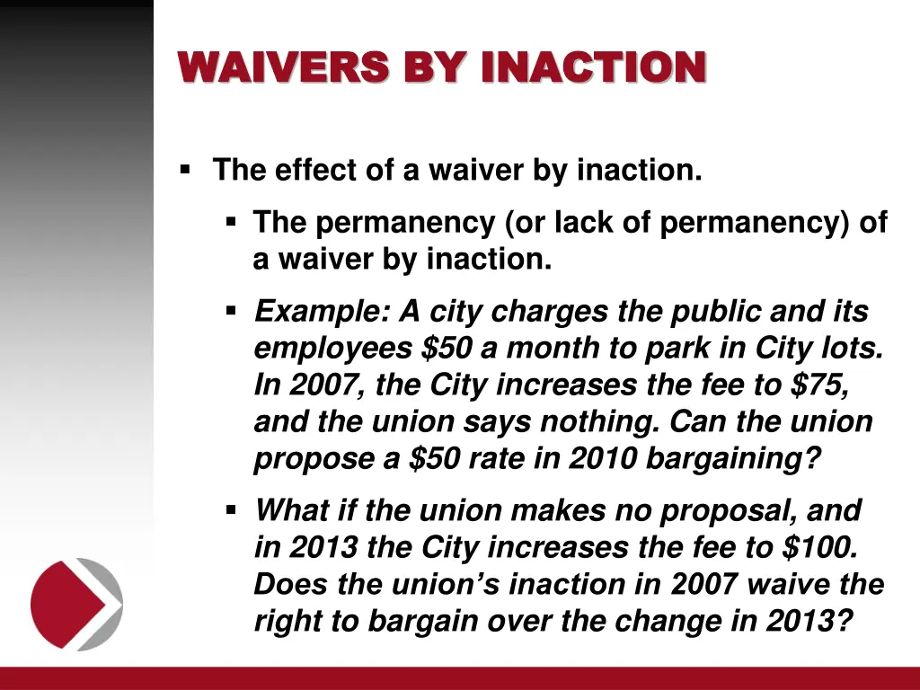 waivers by inaction waivers by inaction 3