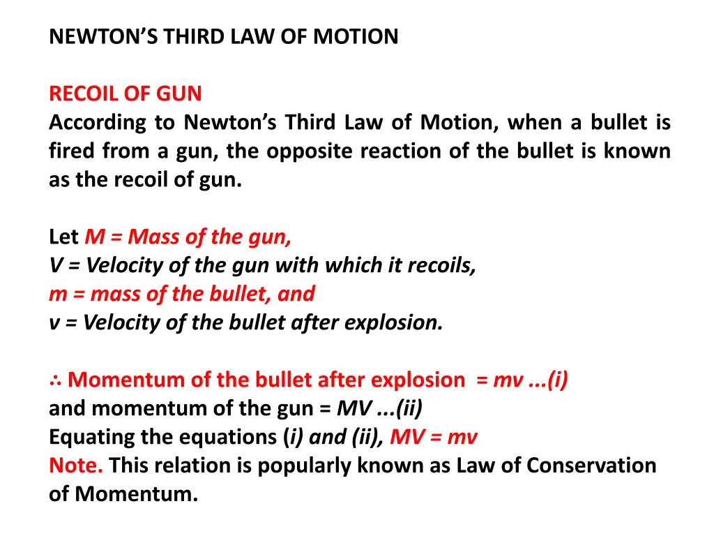 newton s third law of motion