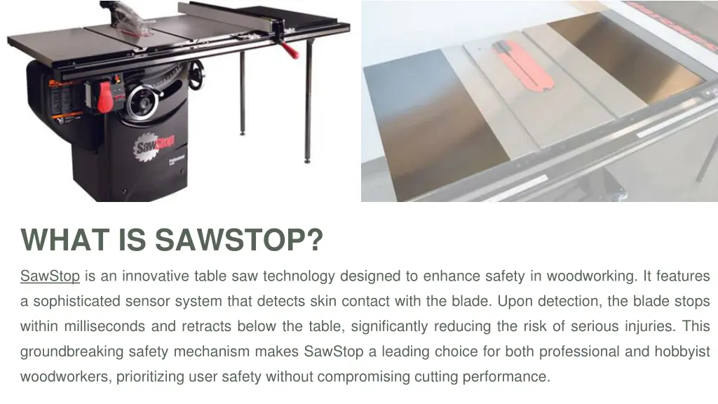 what is sawstop