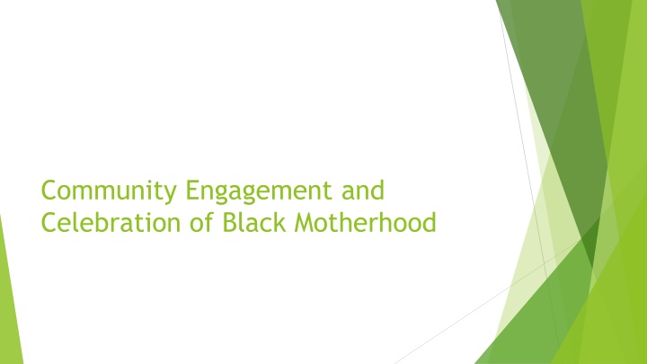 community engagement and celebration of black