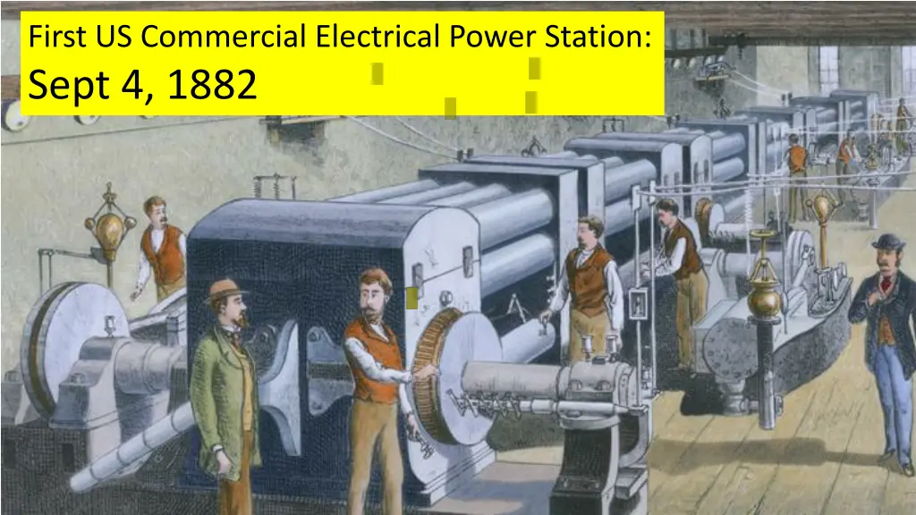 first us commercial electrical power station sept