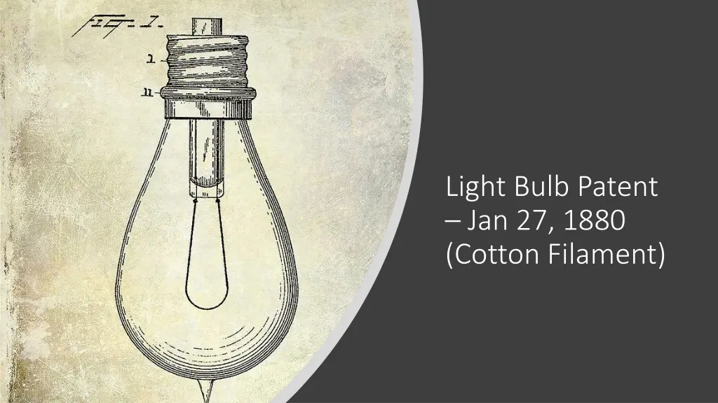 light bulb patent jan 27 1880 cotton filament