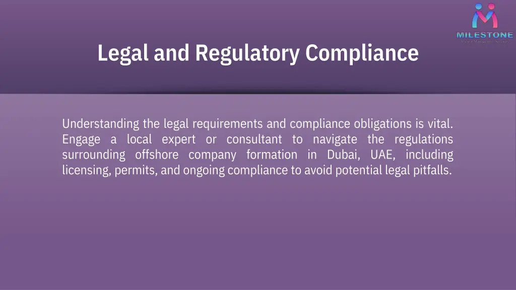 legal and regulatory compliance