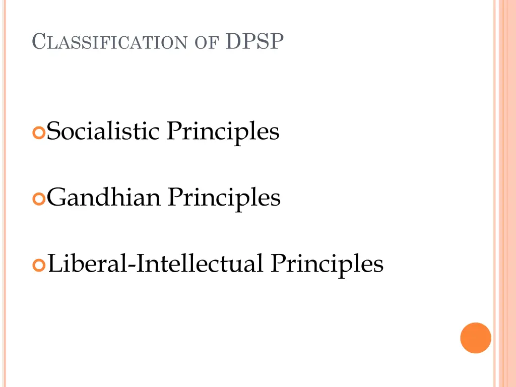 c lassification of dpsp