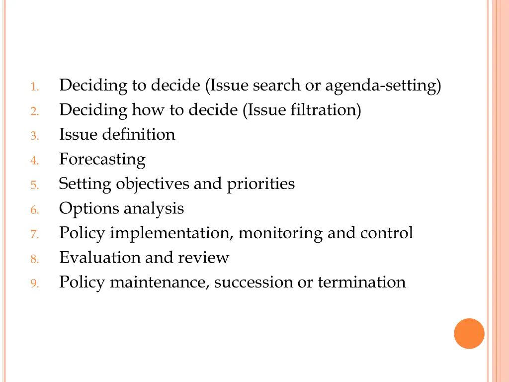 deciding to decide issue search or agenda setting