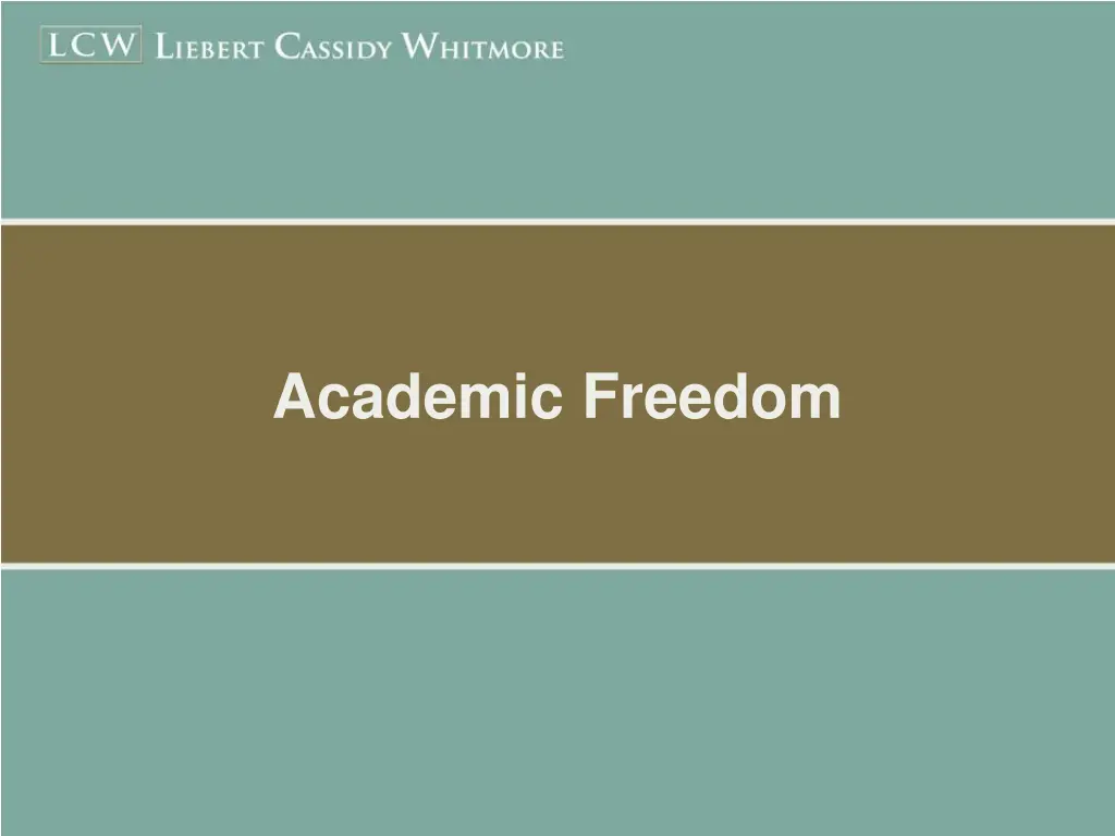 academic freedom