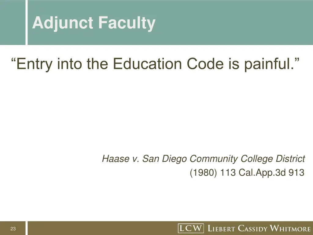 adjunct faculty