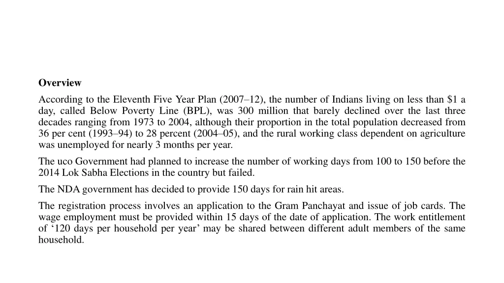 overview according to the eleventh five year plan