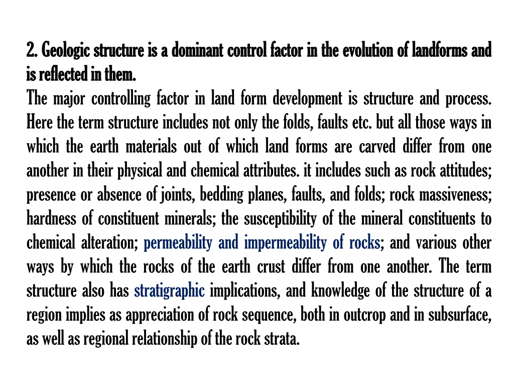 2 2 geologic geologic structure is is reflected