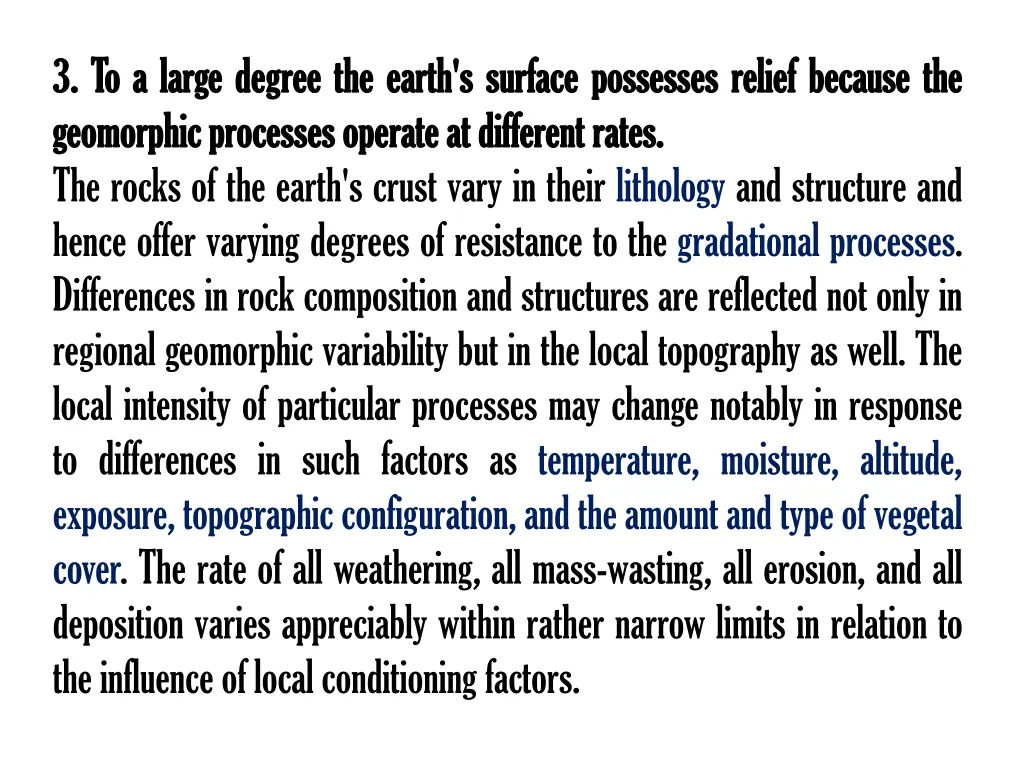 3 3 to to a a large geomorphic geomorphic