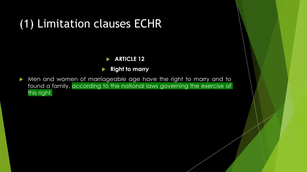 1 limitation clauses echr 12