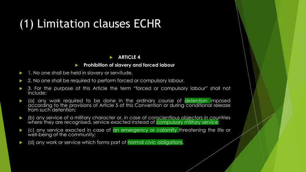 1 limitation clauses echr 6