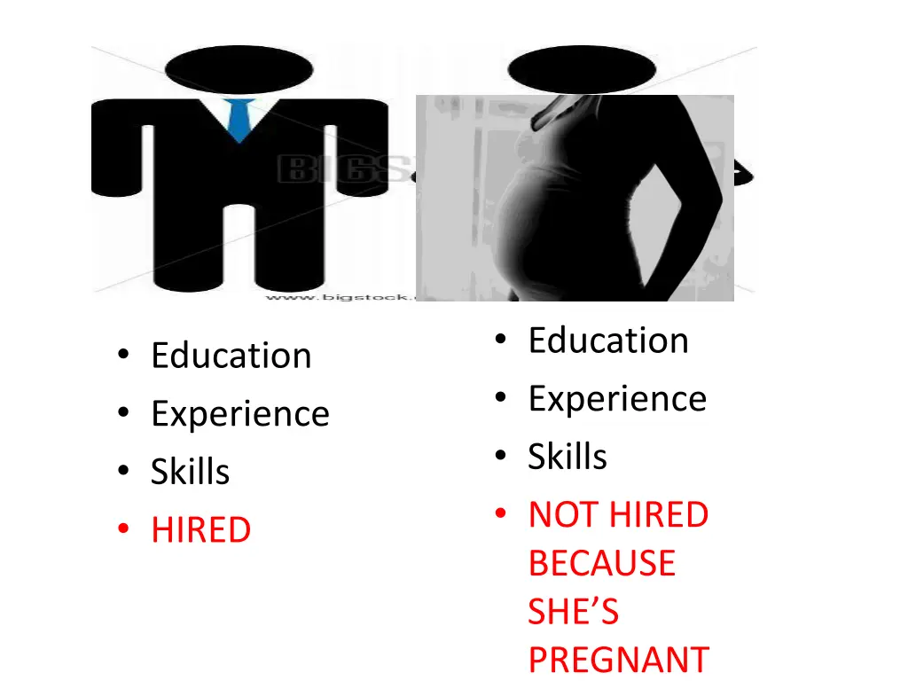 education experience skills not hired because 1