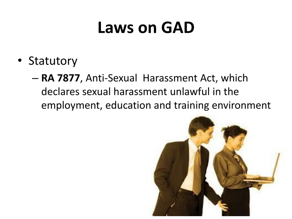 laws on gad 5