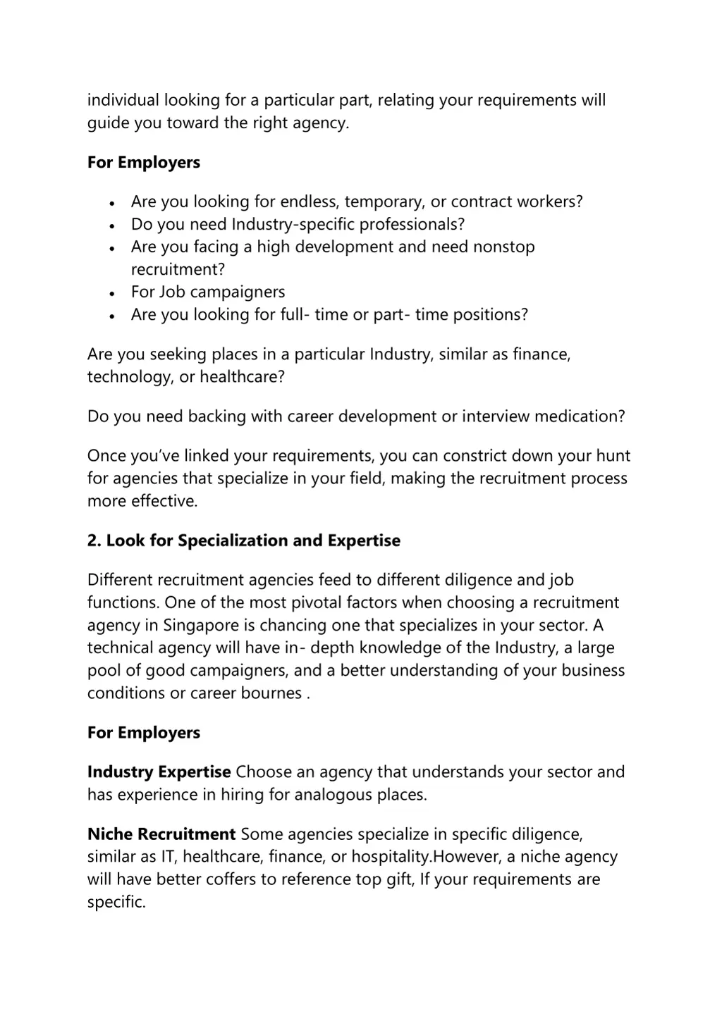 individual looking for a particular part relating