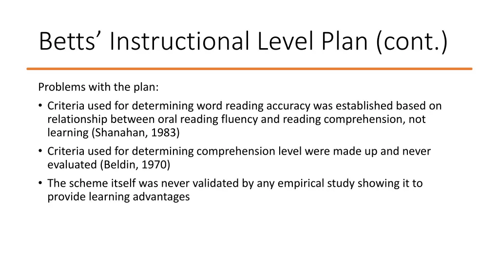 betts instructional level plan cont 2