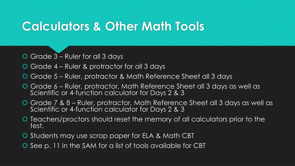 calculators other math tools