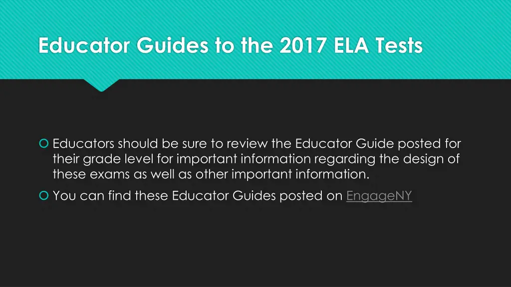 educator guides to the 2017 ela tests