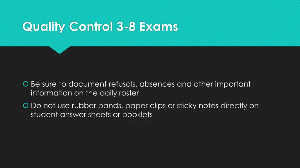 quality control 3 8 exams