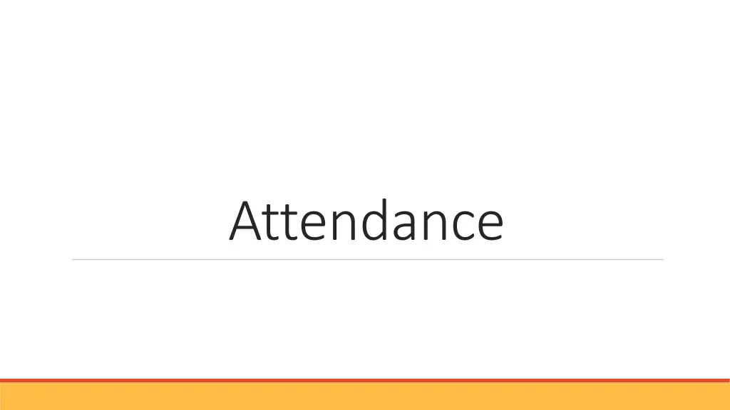 attendance