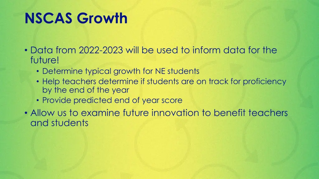 nscas growth 2