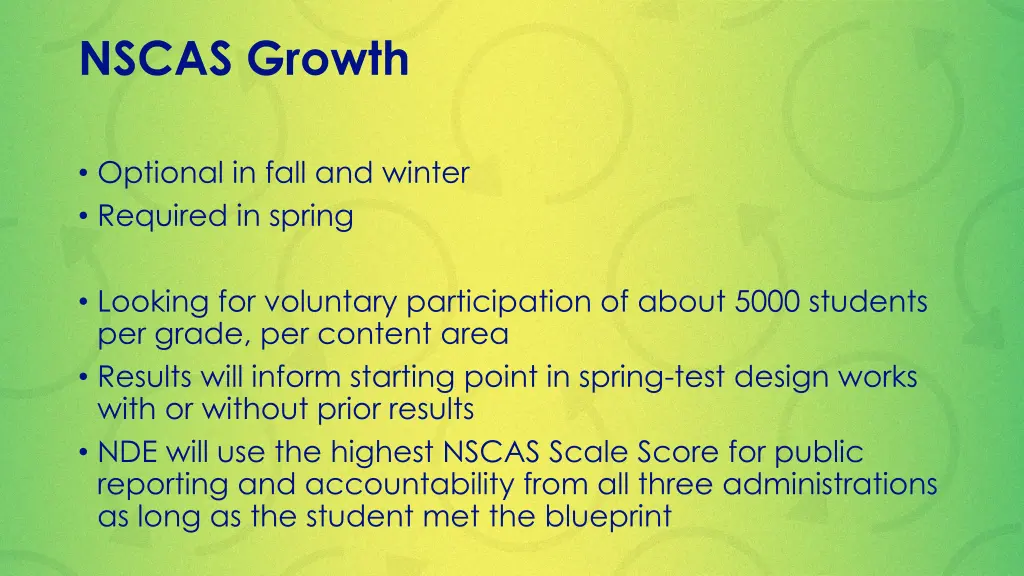 nscas growth