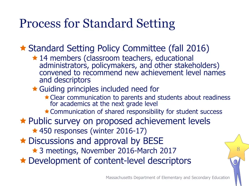 process for standard setting