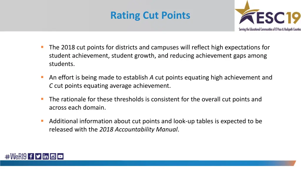 rating cut points