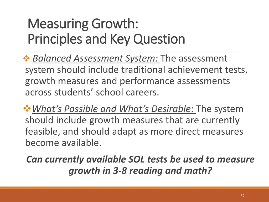 measuring growth measuring growth principles