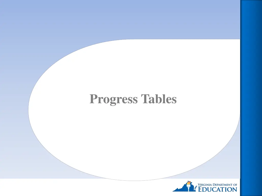 progress tables