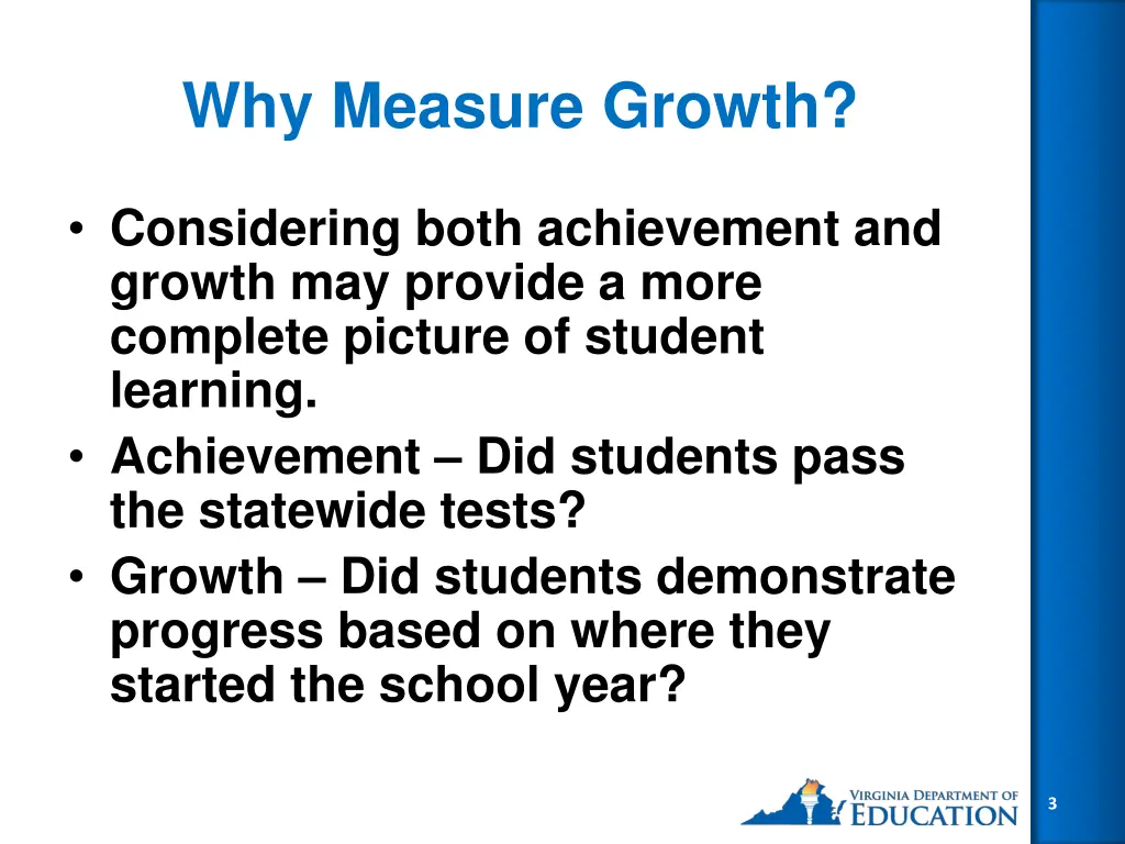 why measure growth