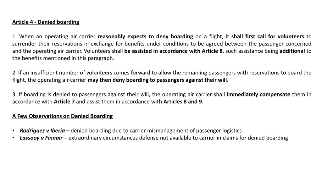 article 4 denied boarding