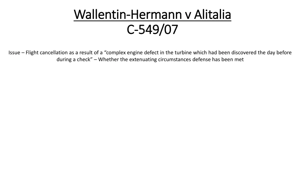 wallentin wallentin hermann v alitalia hermann