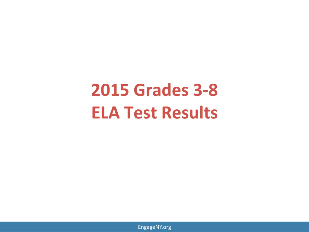 2015 grades 3 8 ela test results