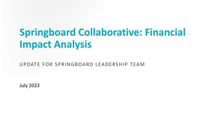 springboard collaborative financial impact