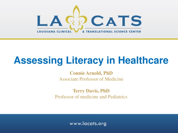 assessing literacy in healthcare