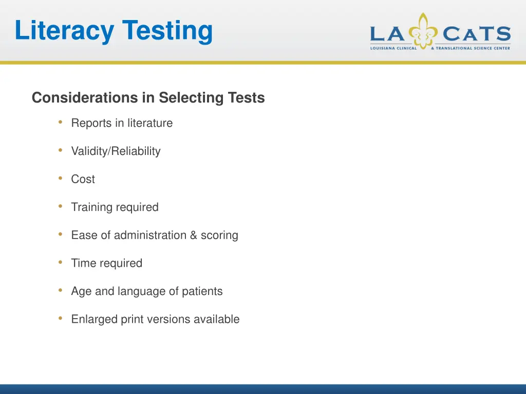 literacy testing 1