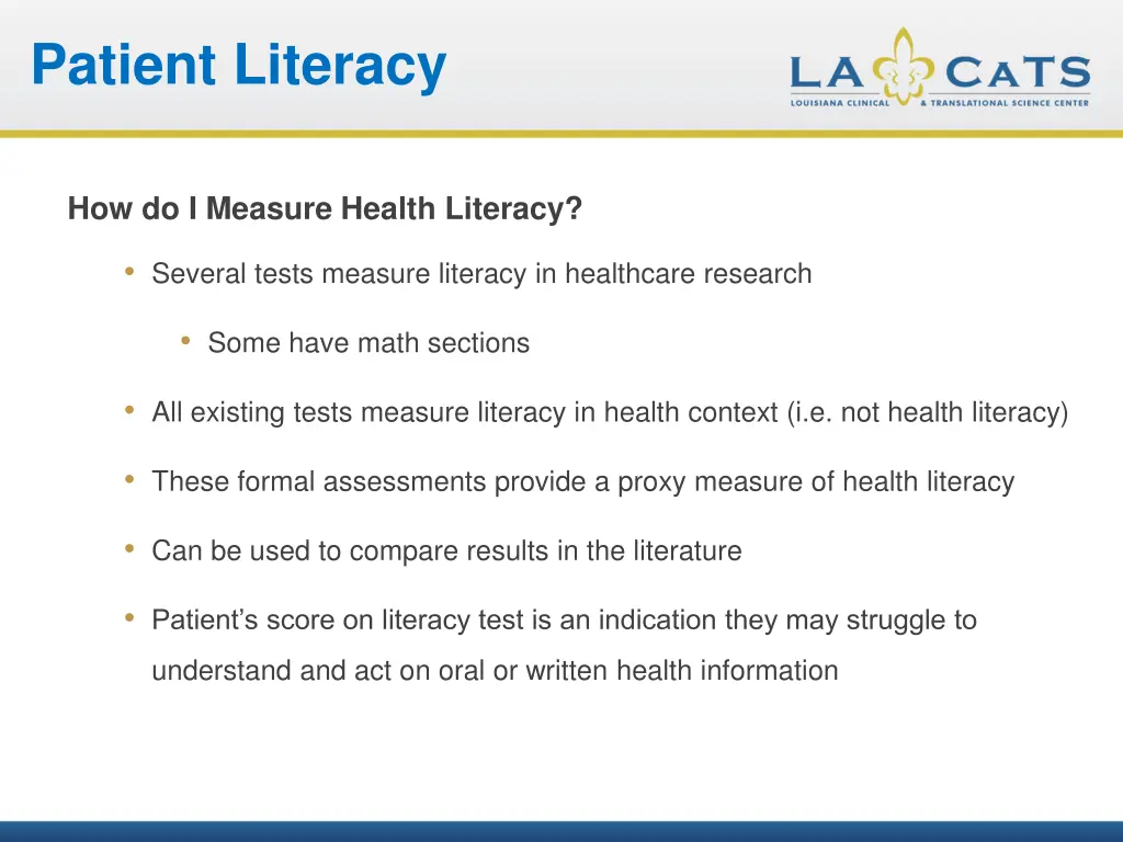 patient literacy 1