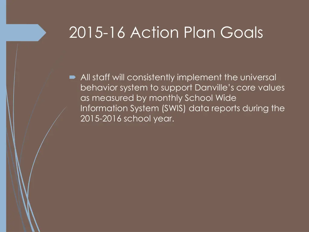 2015 16 action plan goals