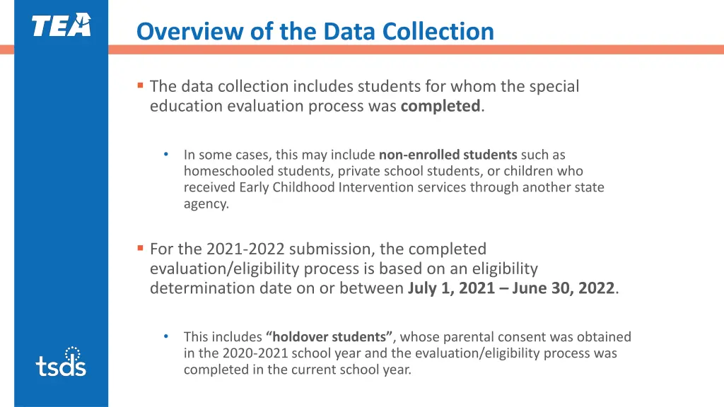 overview of the data collection 1