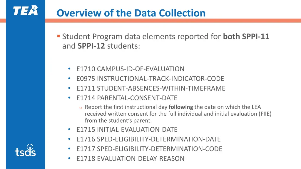 overview of the data collection 4