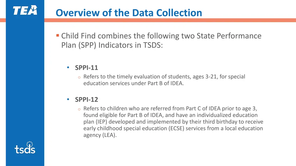 overview of the data collection