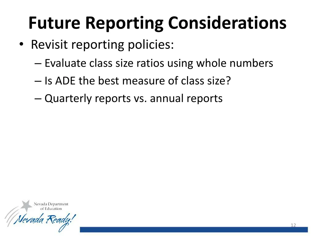 future reporting considerations revisit reporting