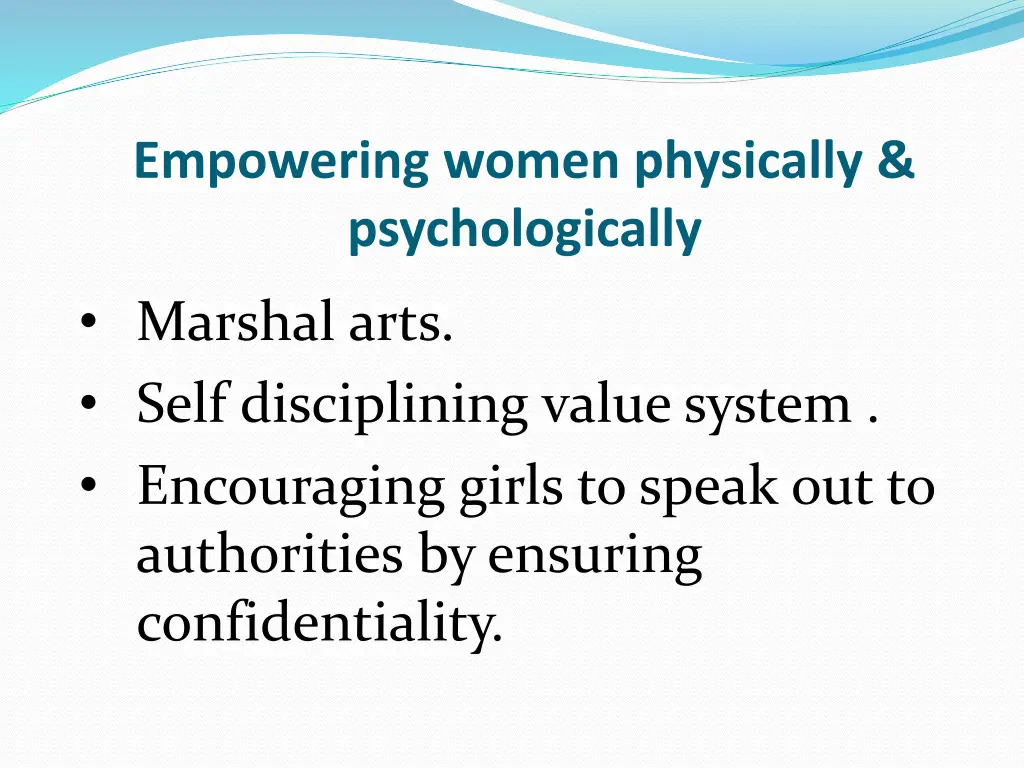 empowering women physically psychologically