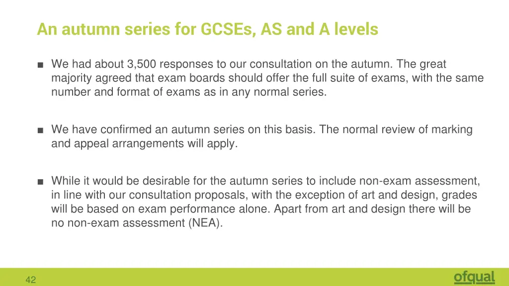 an autumn series for gcses as and a levels